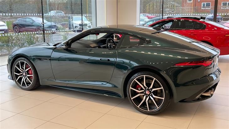 jaguar f type coupe green