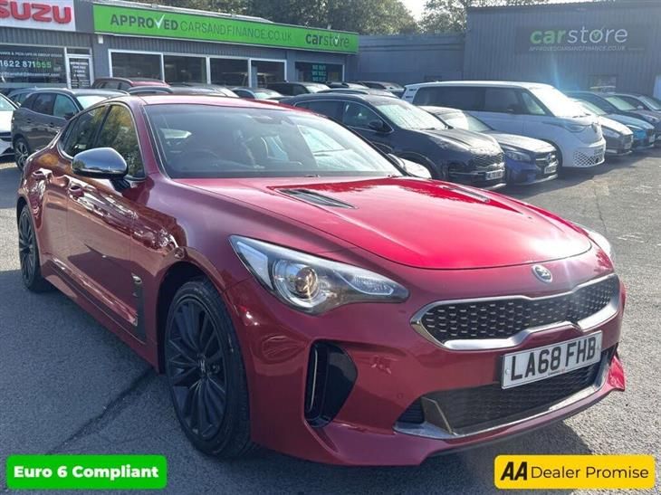 Kia Stinger Red 2.2 CRDi GT-Line Gran Turismo, 79,600 miles, Euro 6 Automatic, CarPlay/Android Auto, sat nav, Rear Camera, Heate