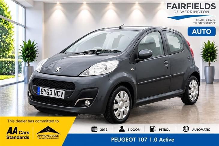 Peugeot 107 1.0 12V Active Hatchback 5dr Petrol 2 Tronic Euro 5 (68 ps)