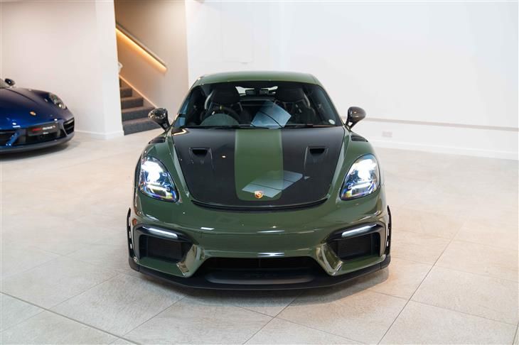 Porsche Cayman 718 GT4 RS, Paint to sample Nato Olive Green, Weissach Package, PCCB's, Front Axle Lift, LED Headlights, Porsche Warranty 03/27 — миниатюра 3