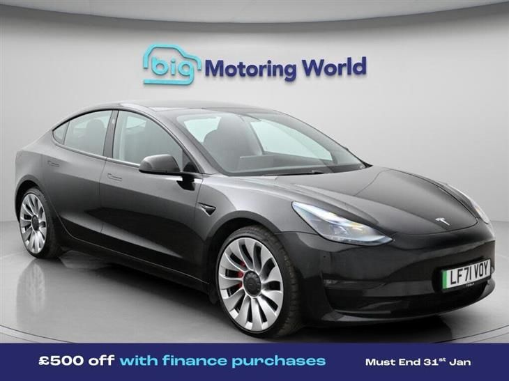 Tesla Model 3 Tesla Model 3 (Dual Motor) Performance Saloon 4dr Electric Auto 4WDE (Performance Upgrade) (449 bhp) — миниатюра 1