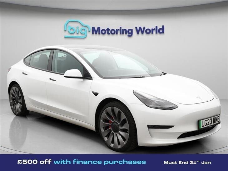 Tesla Model 3 Tesla Model 3 (Dual Motor) Performance Saloon 4dr Electric Auto 4WDE (Performance Upgrade) (449 bhp) — миниатюра 1