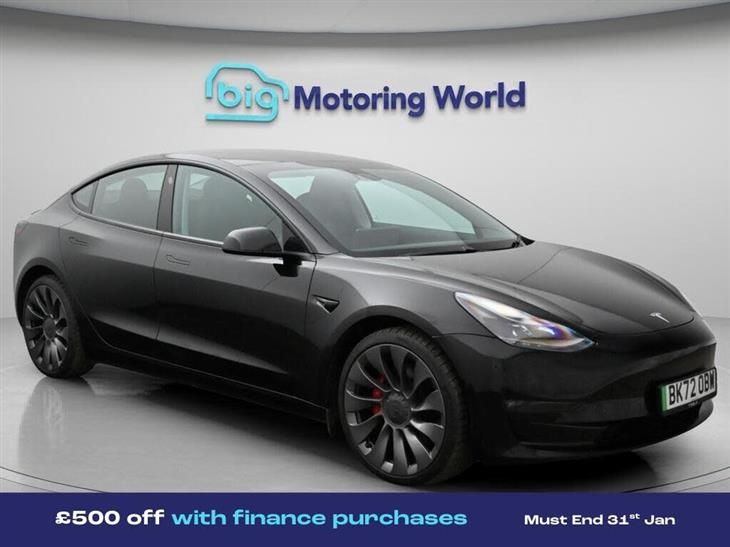 Tesla Model 3 Tesla Model 3 (Dual Motor) Performance Saloon 4dr Electric Auto 4WDE (Performance Upgrade) (449 bhp) — миниатюра 1