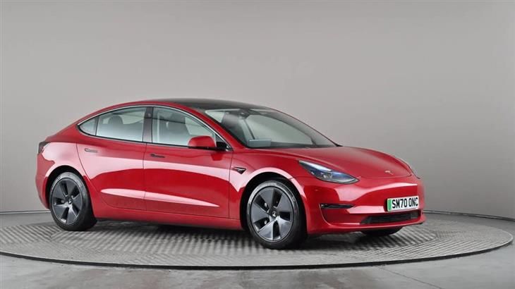 2020 tesla model 3 red