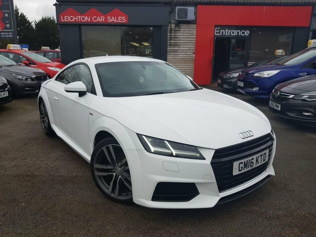 Audi TT Coupe 1.8 TFSI S LINE 2d 178 BHP ** WHITE, FREE 12 MTHS WARRANTY ON THIS CAR.
