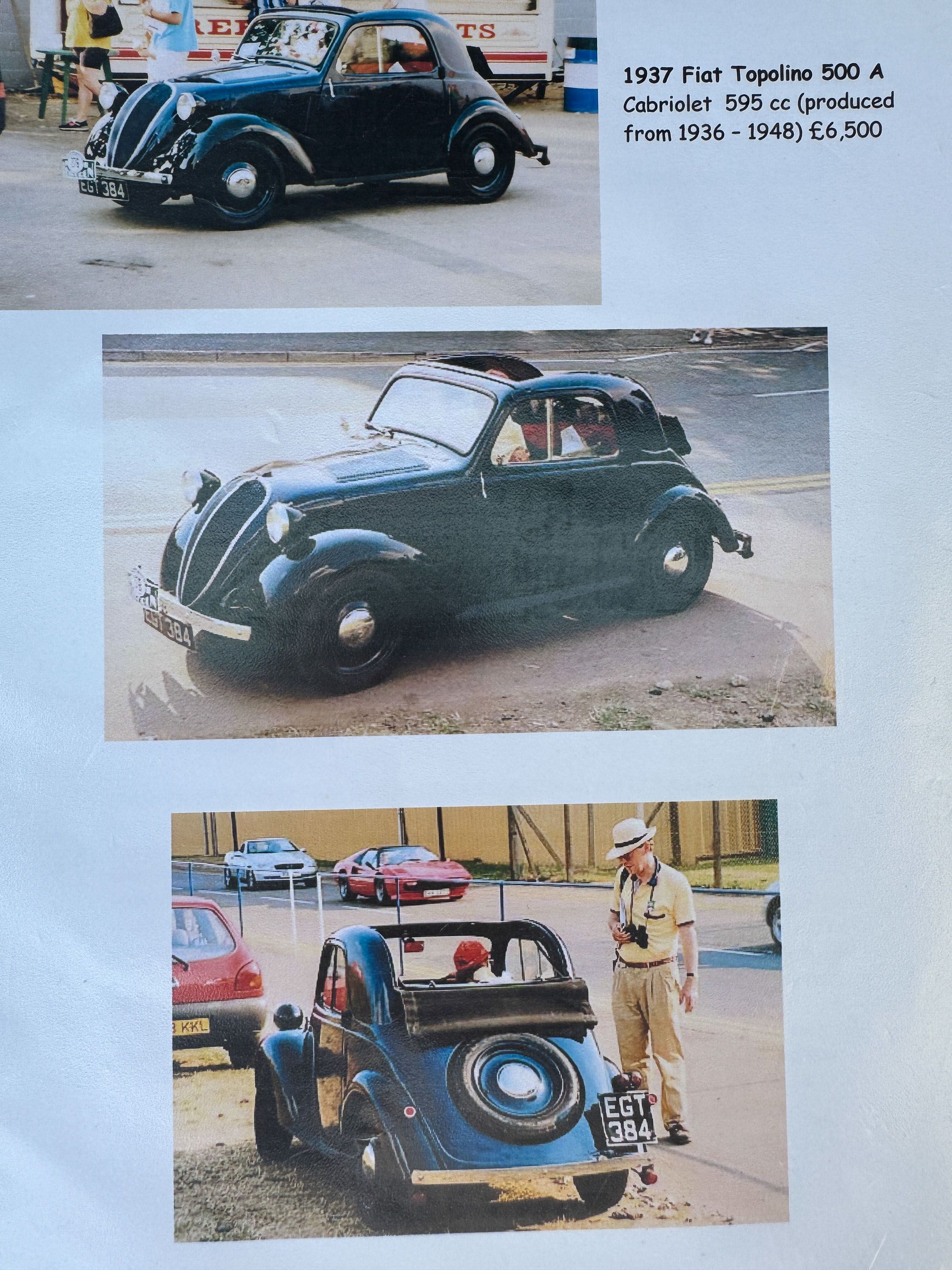 Photo 12 of 12 of 1937 Fiat Topolino 500 A Cabriolet