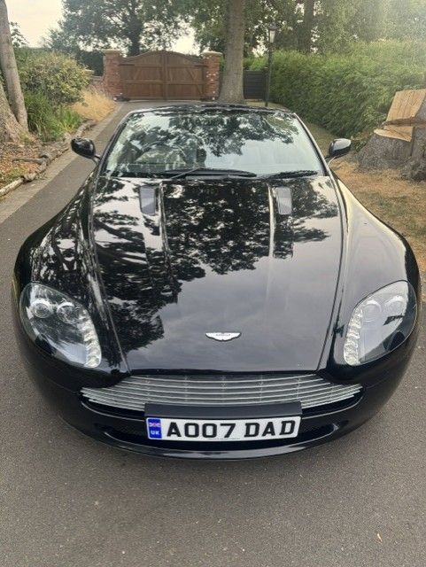 Supercharged Aston V8 Vantage Roadster with 007 plate